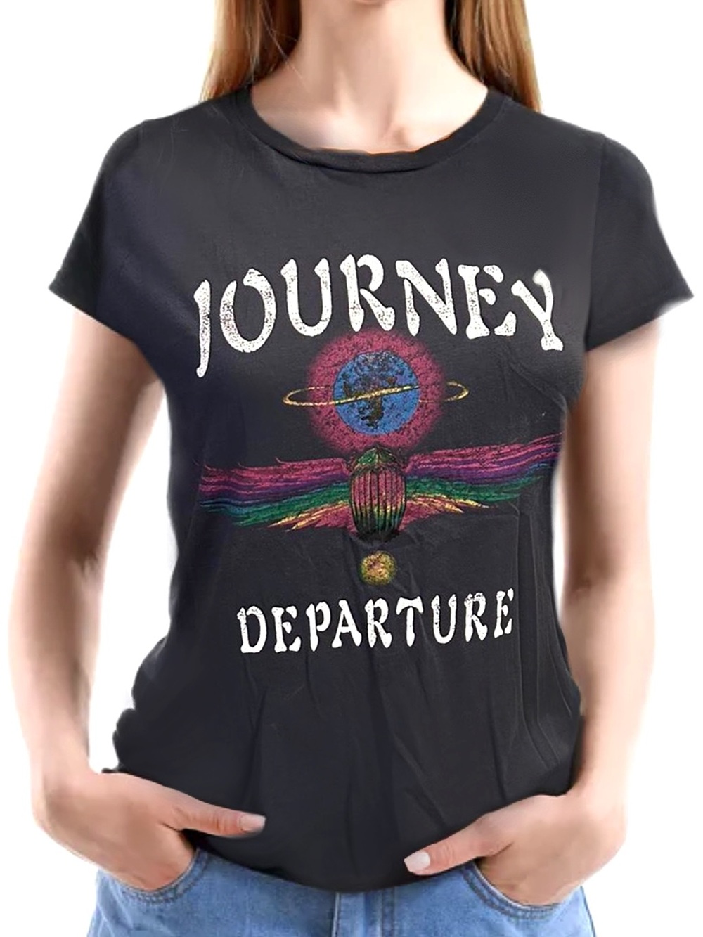 Journey Departure Graphic Tee - Black
